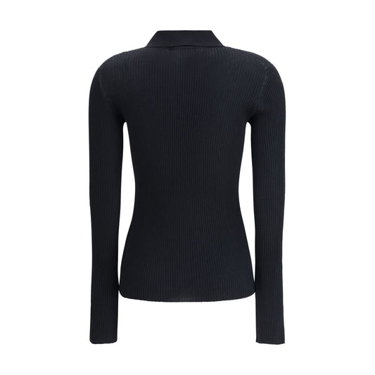 Black Cashmere Polo Shirt