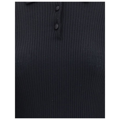 Black Cashmere Polo Shirt