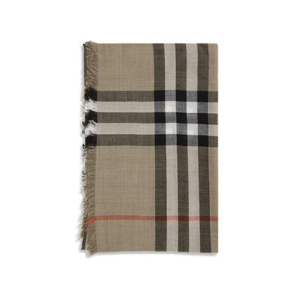 Beige Wool Scarf