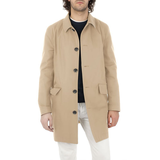 Beige bomuldsjakke