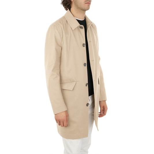 Beige bomuldsjakke