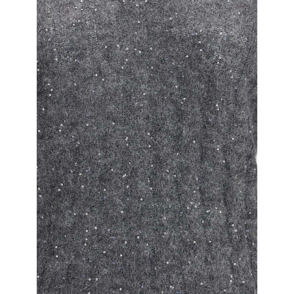 Gray Mohair Sweatshirt