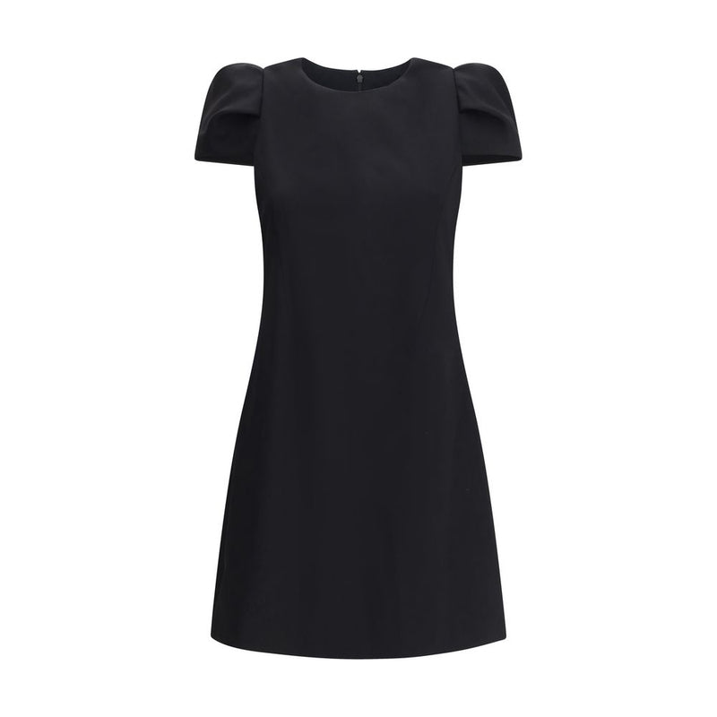 Black Wool Casual Dress