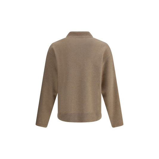 Beige Merino Wool Sweatshirt