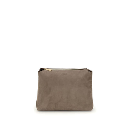 Beige Calf Leather Bos Taurus Shoulder Bag
