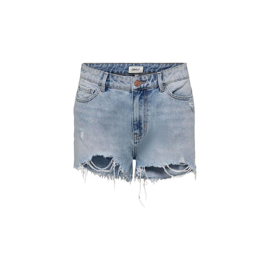 Light Blue Cotton Short