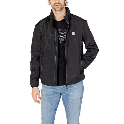 Black Polyester Shell Jacket