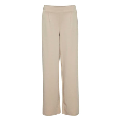 Beige Recycled Polyurethane Casual Pants