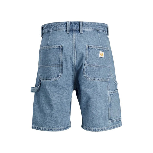 Light Blue Cotton Bermuda