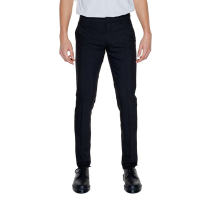 Black Polyester Dress Pants