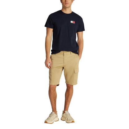 Beige Cotton Bermuda Shorts