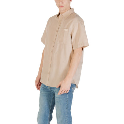 Beige Linen Shortsleeve Shirt