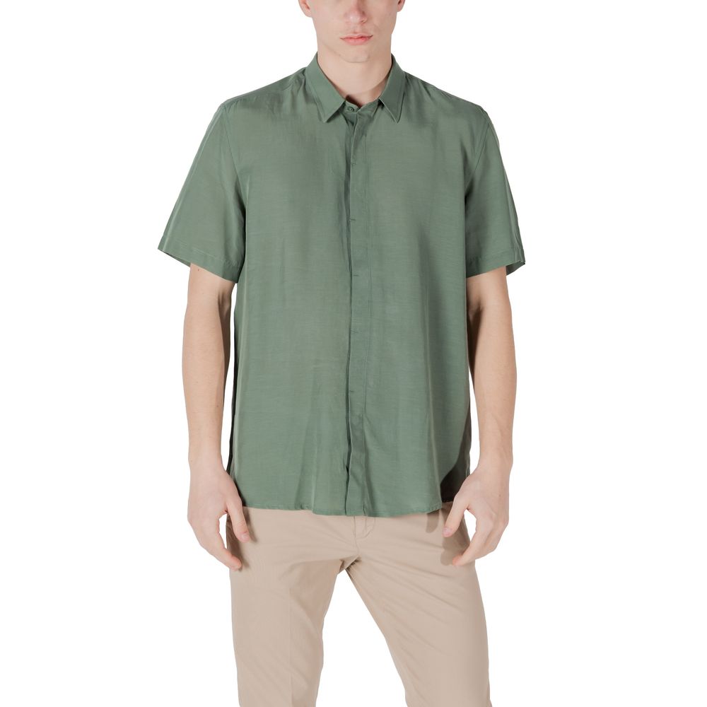 Green Lyocell Shortsleeve Shirt