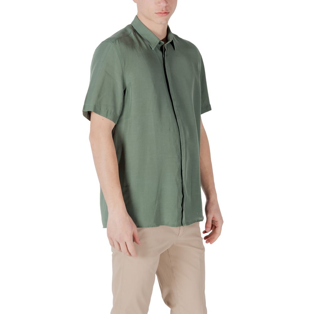 Green Lyocell Shortsleeve Shirt