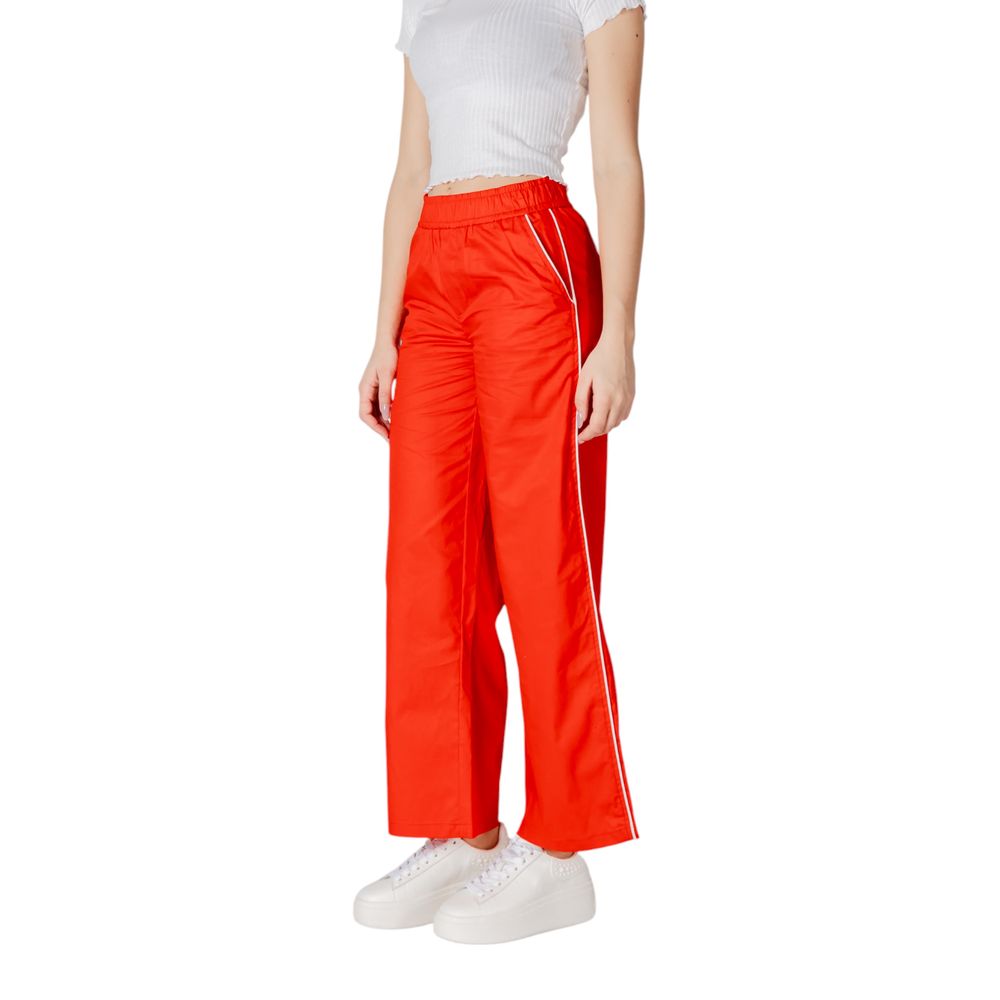Multicolor Cotton Casual Pants
