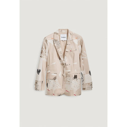 Beige Cotton Blazer