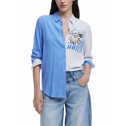 Light Blue Viscose Shirt