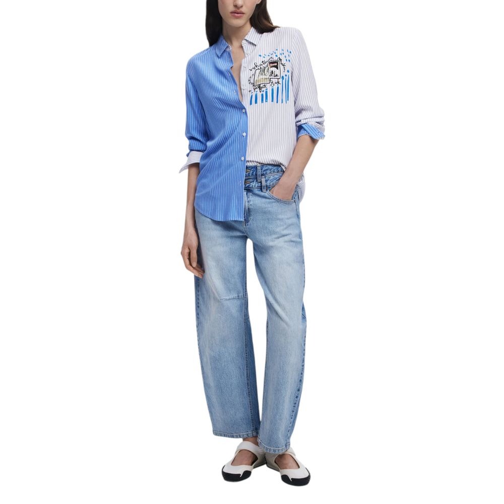 Light Blue Viscose Shirt