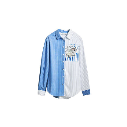Light Blue Viscose Shirt