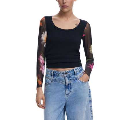Black Cotton Long Sleeve