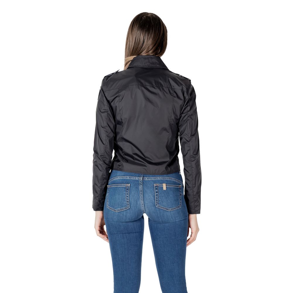 Black Polyamide Biker Jacket