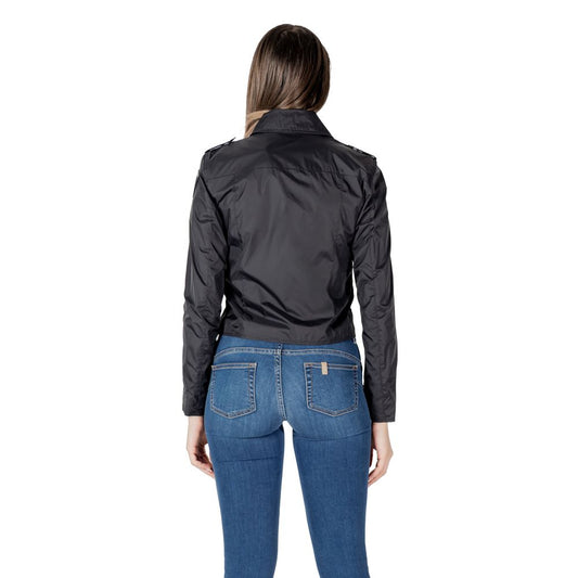 Black Polyamide Biker Jacket