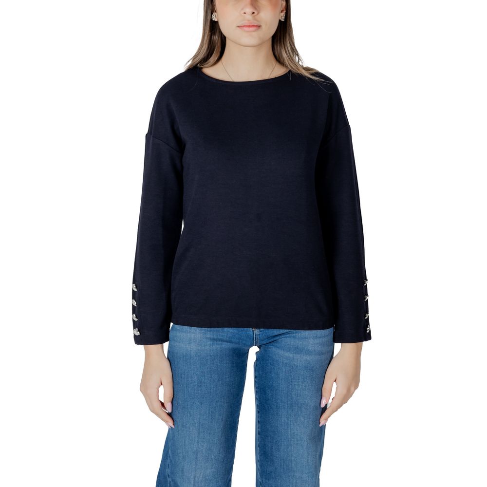 Blue Polyester Sweatshirt