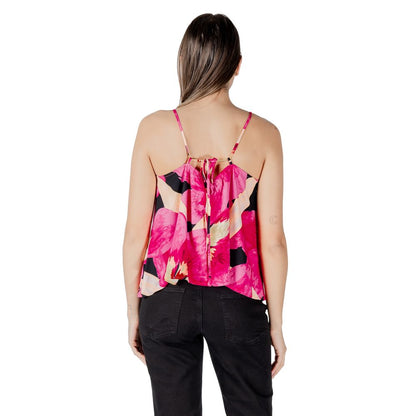 Pink Viscose Tank Tops