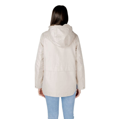 Beige Cotton Parka