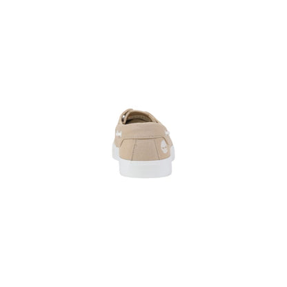 Beige Lyocell Low Top Sneakers