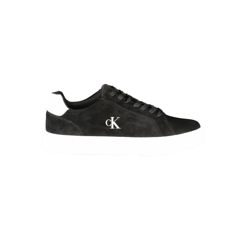 Black Polyester Sneaker