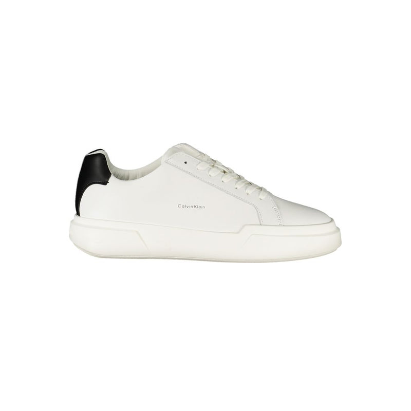 White Polyester Sneaker