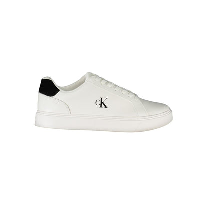 White Polyester Sneaker