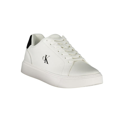 White Polyester Sneaker