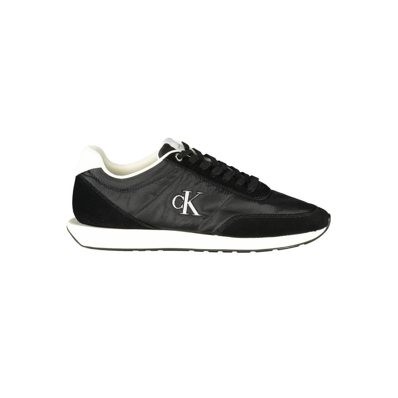 Black Polyester Sneaker