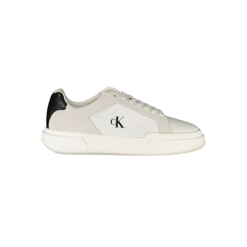 White Polyester Sneaker