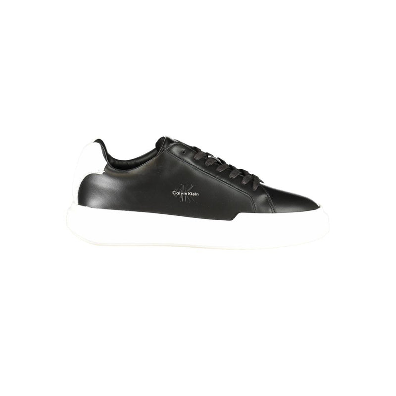 Black Polyester Sneaker
