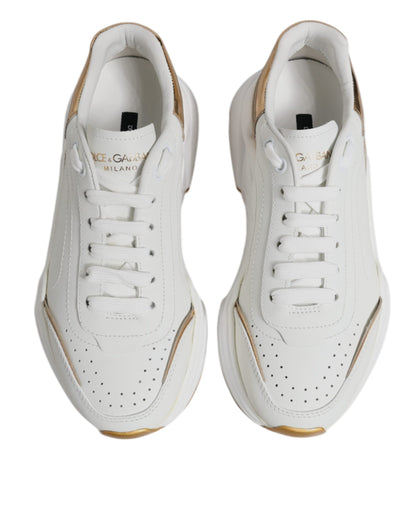 White Gold Daymaster Low Top Sneakers Shoes