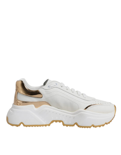 White Gold Daymaster Low Top Sneakers Shoes