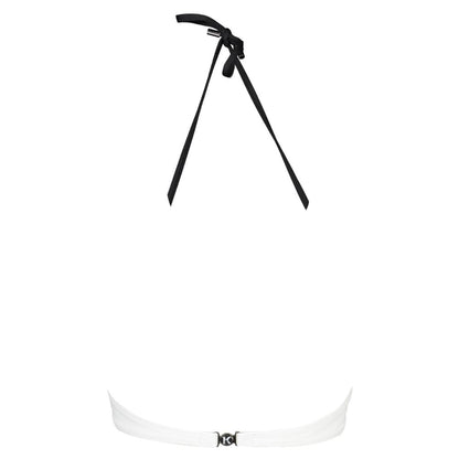 White Elastane Swimwear