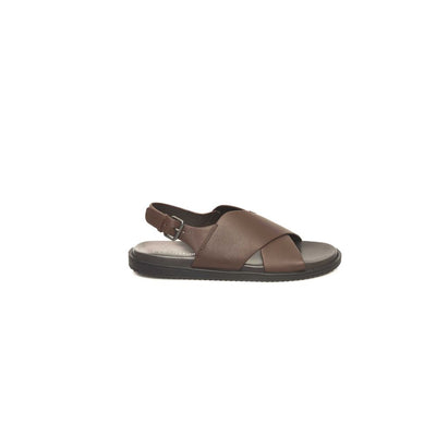Brown Cowhide Sandal