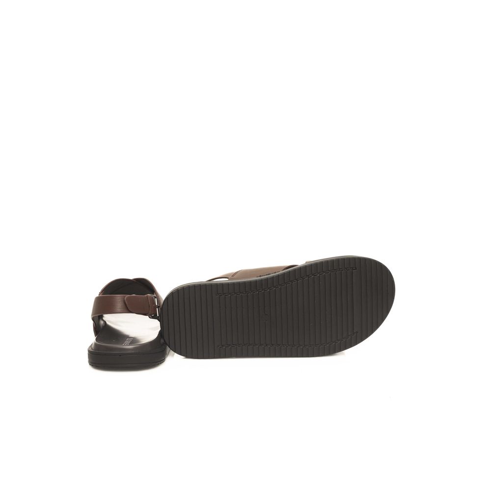 Brown Cowhide Sandal