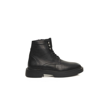 Black Calfskin Men Boot