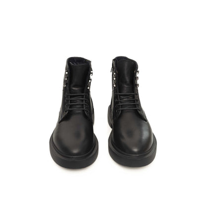 Black Calfskin Men Boot