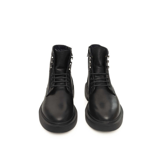 Black Calfskin Men Boot