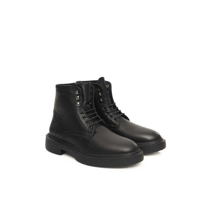 Black Calfskin Men Boot