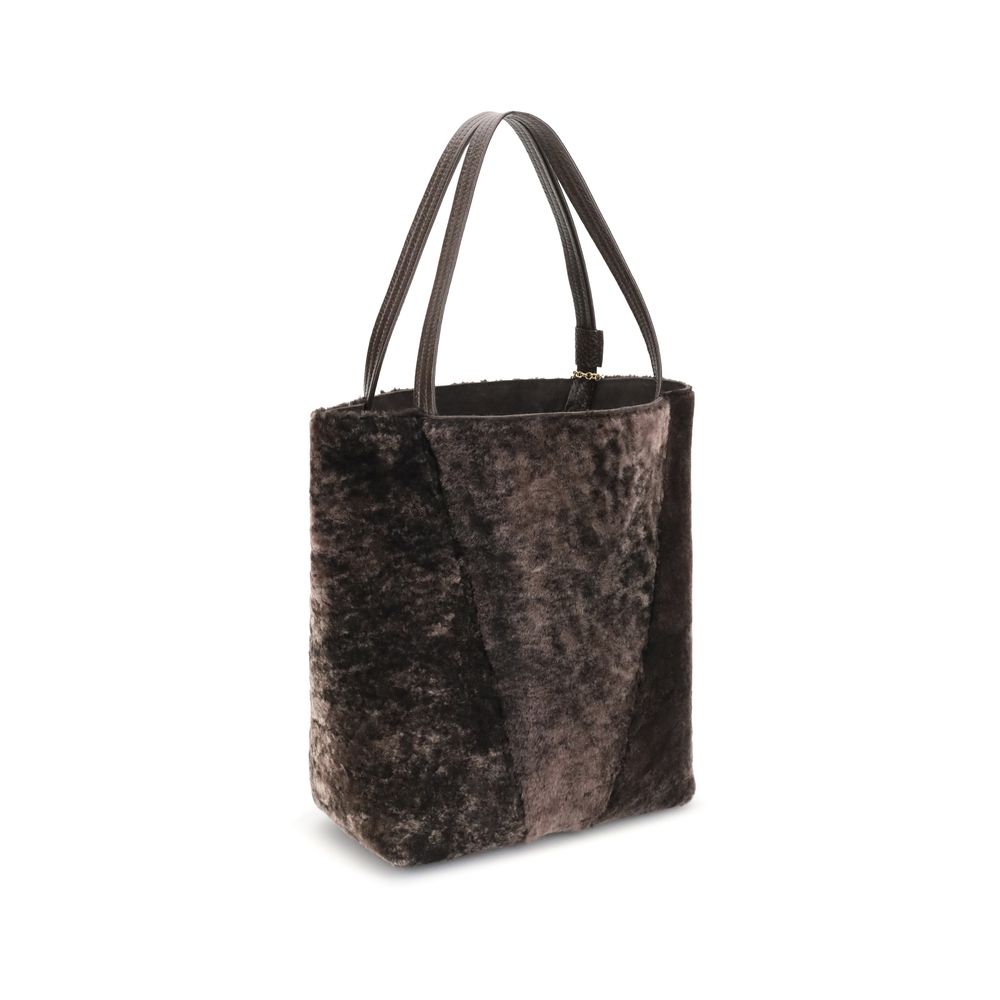 Brown Lamb Ovis Aries Aries Shoulder Bag