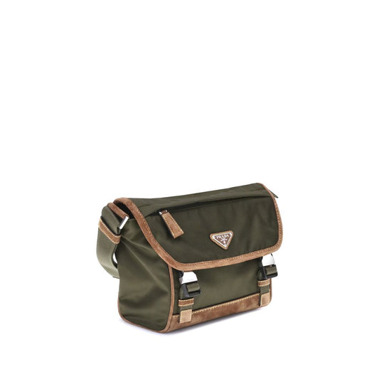 Green Recycled Polyamide Shoulder Bag