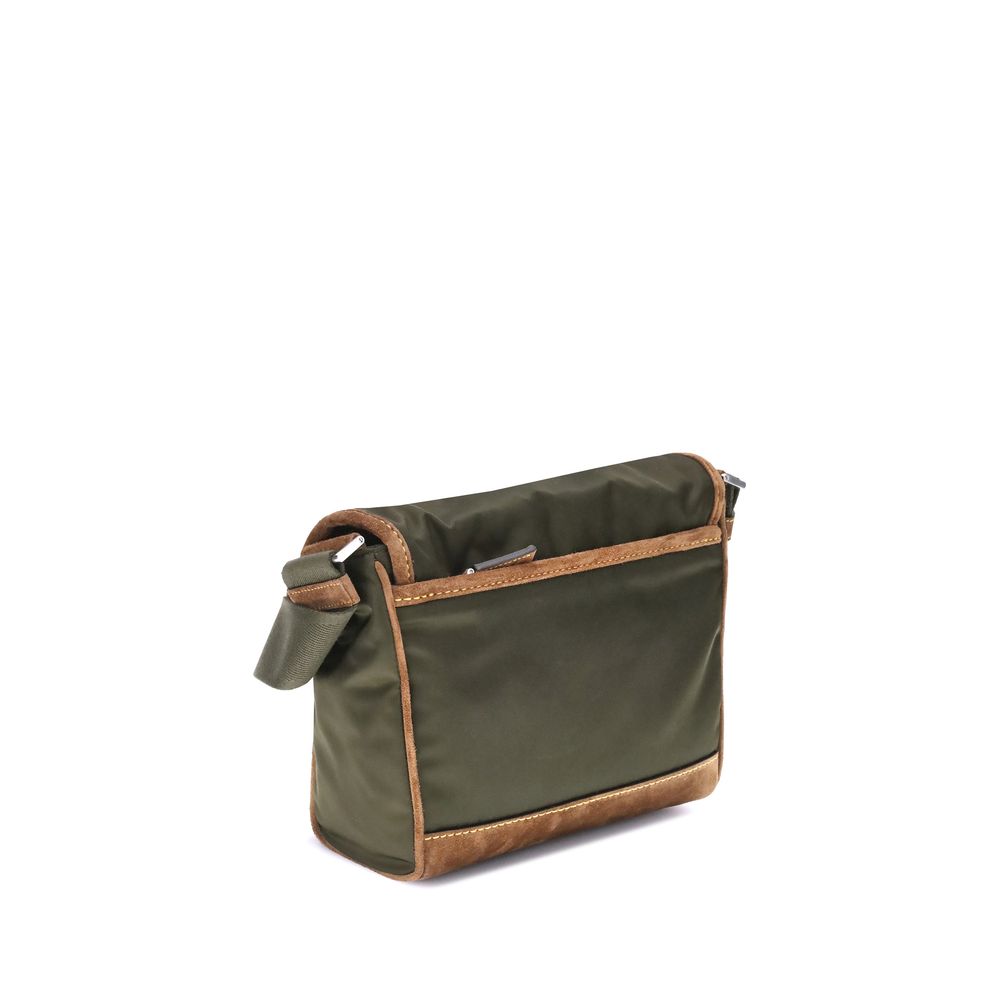Green Recycled Polyamide Shoulder Bag