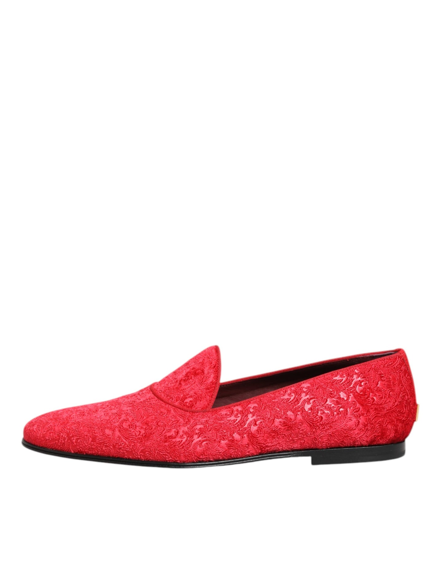 Red Jacquard Loafers Formal Men Dress Shoes
